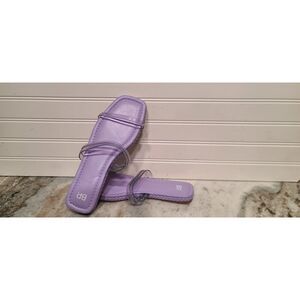 BP Viola Purple Braided Flat Slide Sandals Size 9.5 NWT